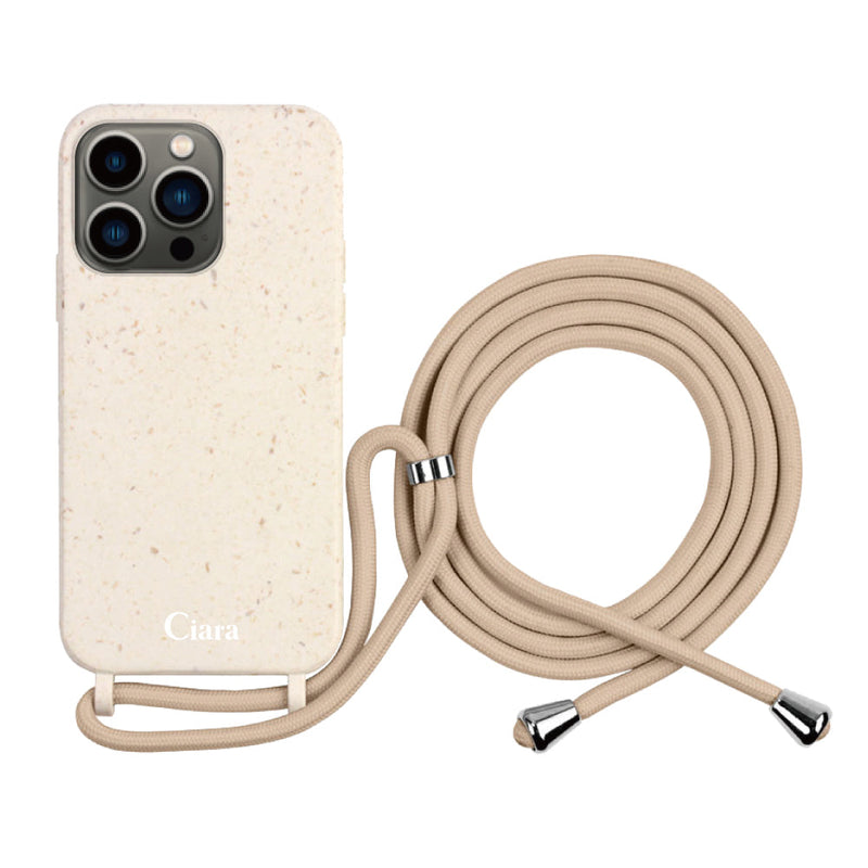 iPhoneケース  サスティナブルストラップケース ロゴ