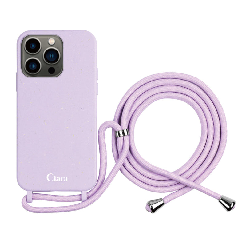 iPhoneケース  サスティナブルストラップケース ロゴ