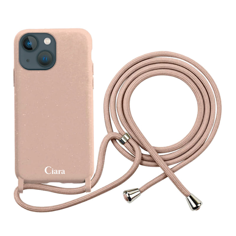 iPhoneケース  サスティナブルストラップケース ロゴ