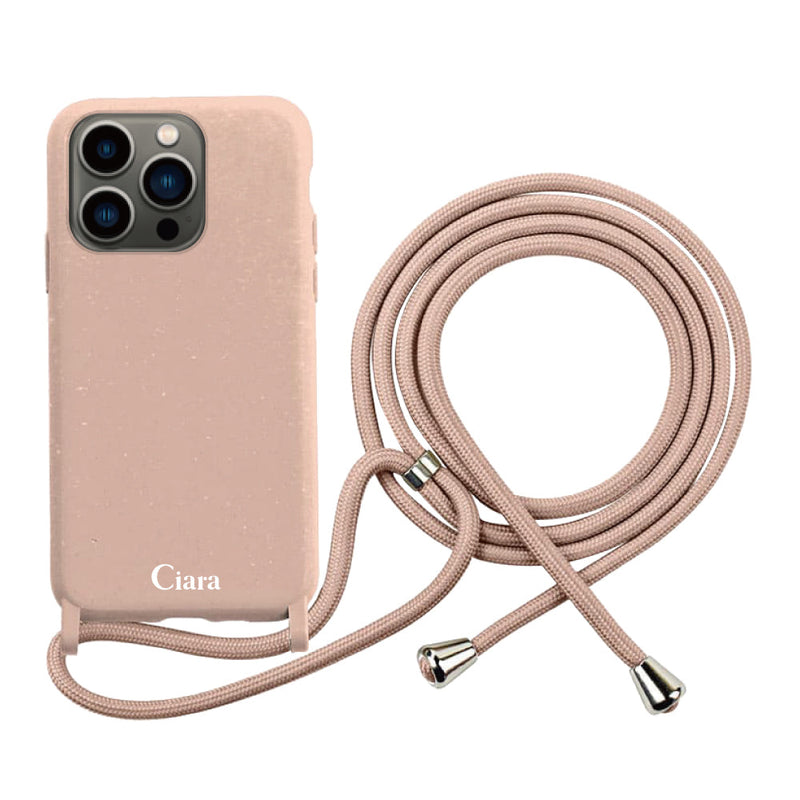 iPhoneケース  サスティナブルストラップケース ロゴ
