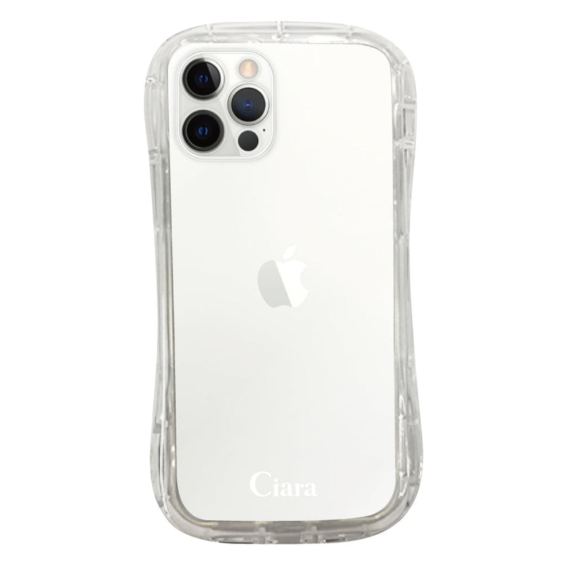 iPhoneケース TPUグリップ クリアケース ロゴ