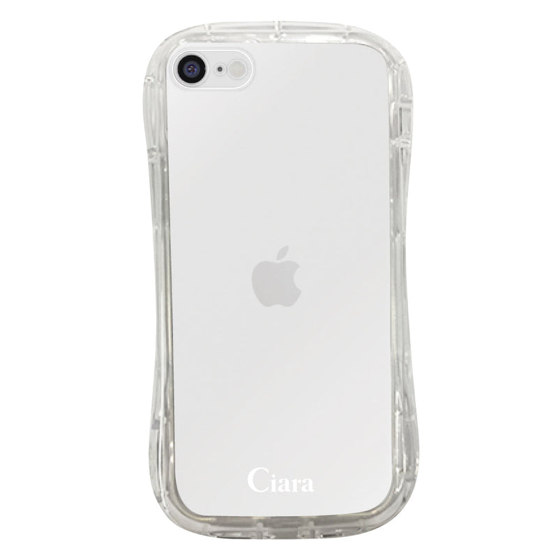iPhoneケース TPUグリップ クリアケース ロゴ