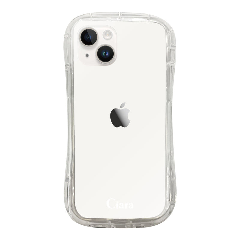 iPhoneケース TPUグリップ クリアケース ロゴ