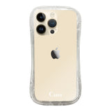 iPhone14Pro TPUグリップ クリアケース ロゴ ホワイト