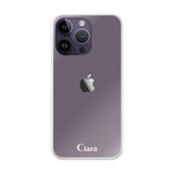 iPhone14ProMax ハイブリッド クリアケース ロゴ クリア