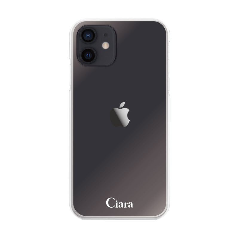 iPhoneケース ハイブリッド クリアケース ロゴ