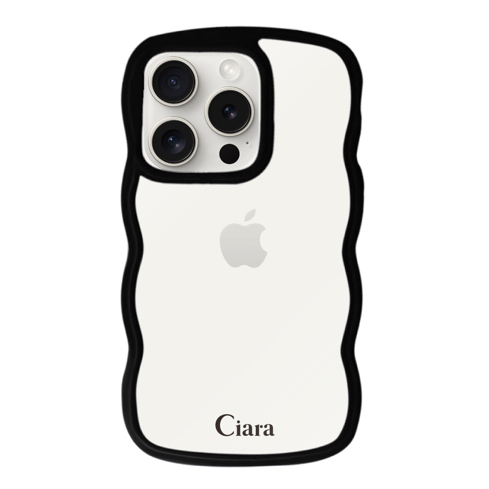iPhoneケース ウェーブフレーム クリアケース ロゴ Ciara
