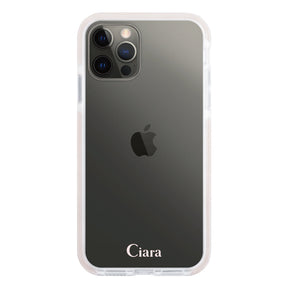 iPhoneケース クッションバンパー 耐衝撃クリアケース ロゴ