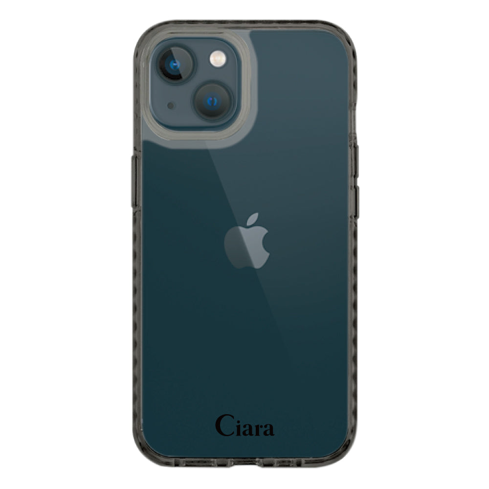 iPhoneケース カラークッションバンパー 耐衝撃クリアケース ロゴ