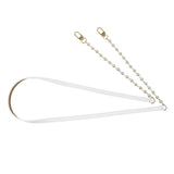 ショルダーストラップ ストラップ レザーパールストラップ ピンク/ゴールド