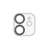 iPhone11/12mini スマホアクセサリー カメラカバー クリアラメカメラレンズフィルム クリアブラック