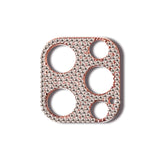 iPhone11Pro/11ProMax スマホアクセサリー カメラカバー ラインストーンカメラレンズカバー ピンク