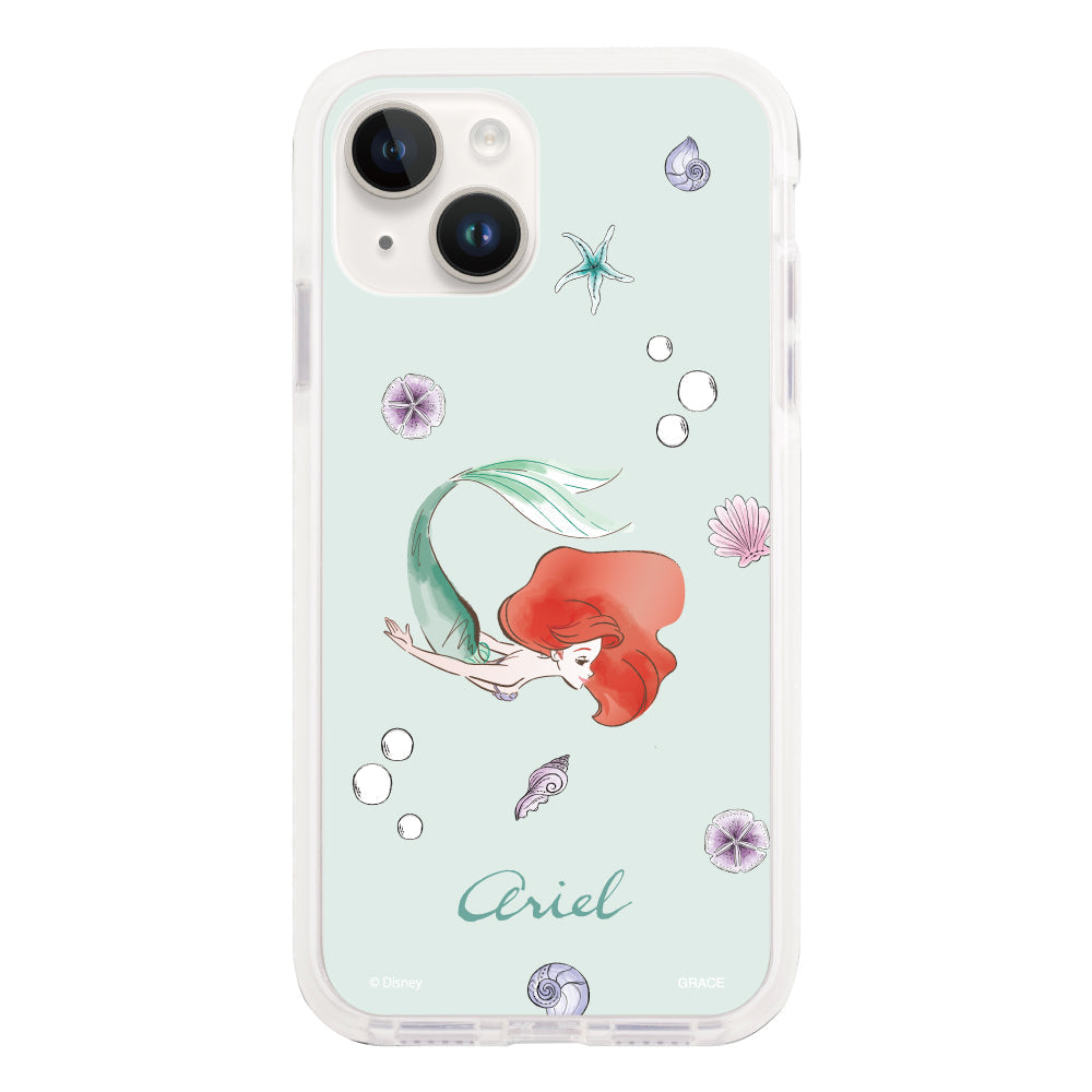 iPhone14ケース】 クッションバンパー Disney100 WATERCOLOR PRINCESS