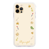iPhone11Proケース クッションバンパー 耐衝撃クリアケース ディズニー100 フレーム プリンセス ラプンツェル クリア