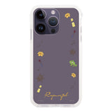 iPhone14ProMaxケース クッションバンパー 耐衝撃クリアケース ディズニー100 フレーム プリンセス ラプンツェル クリア