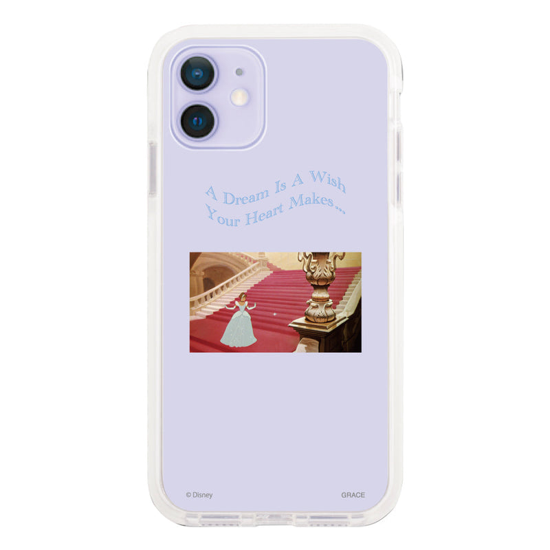 iPhoneケース クッションバンパー 耐衝撃クリアケース ＜ディズニープリンセス/シンデレラ（ムービー）＞