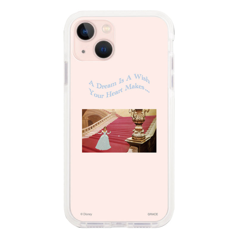 iPhoneケース クッションバンパー 耐衝撃クリアケース ＜ディズニープリンセス/シンデレラ（ムービー）＞