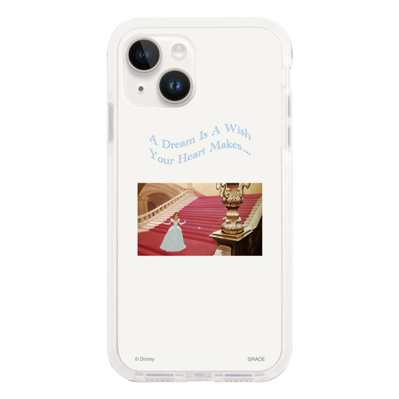 iPhoneケース クッションバンパー 耐衝撃クリアケース ＜ディズニープリンセス/シンデレラ（ムービー）＞