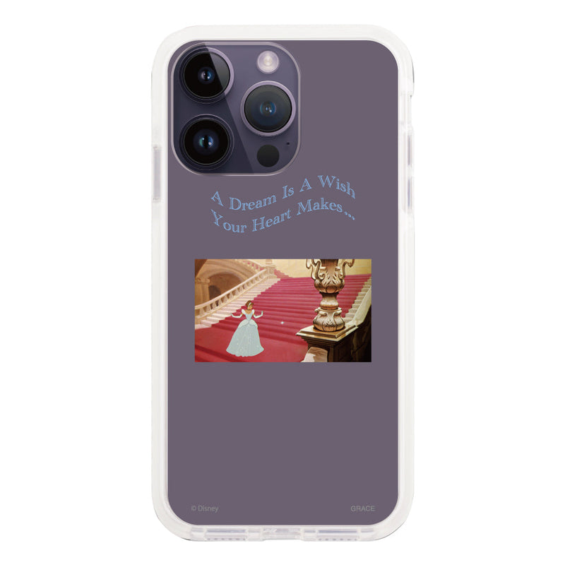 iPhoneケース クッションバンパー 耐衝撃クリアケース ＜ディズニープリンセス/シンデレラ（ムービー）＞