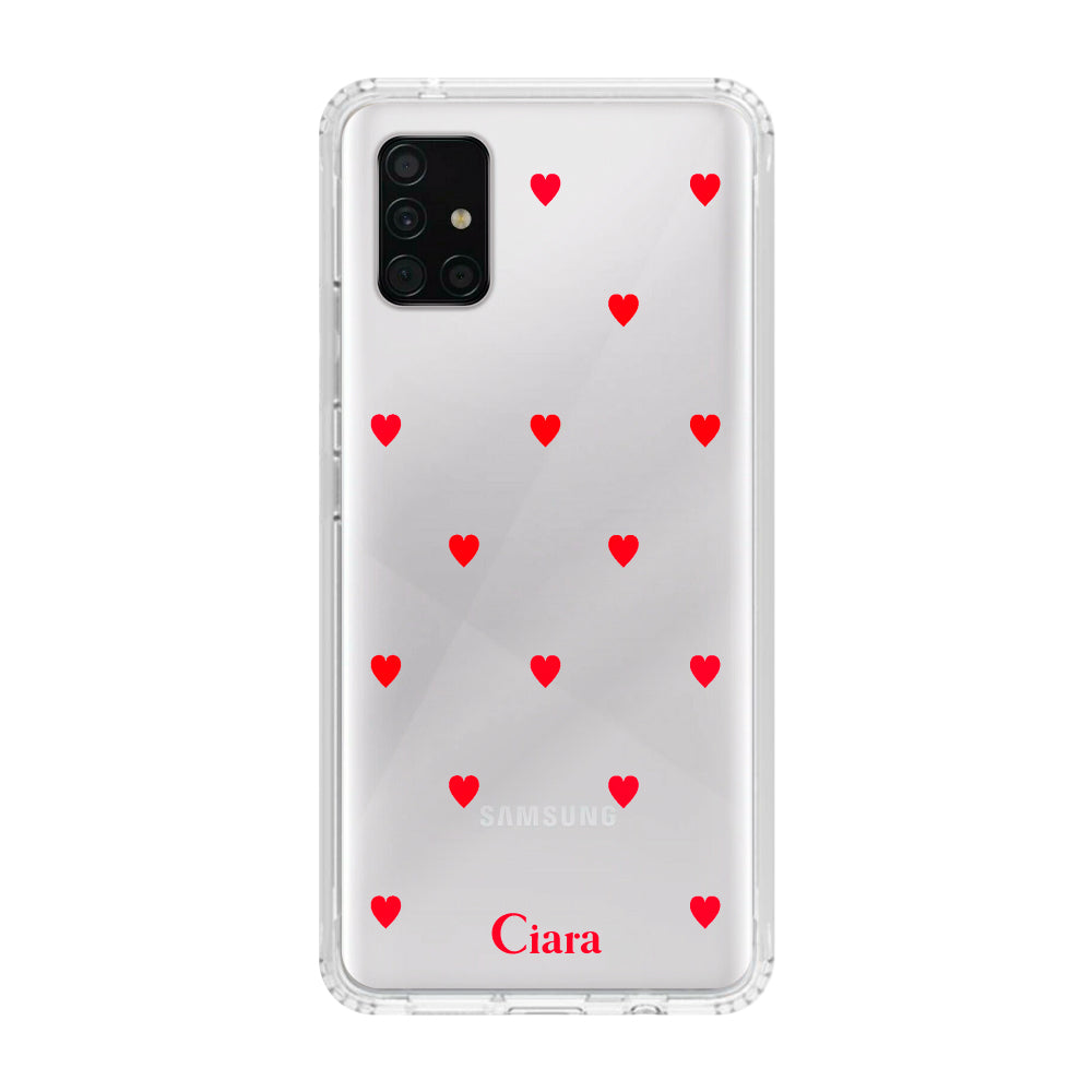GalaxyA51ケース】 クリア COLOR HEART(カラーハート) | iPhone